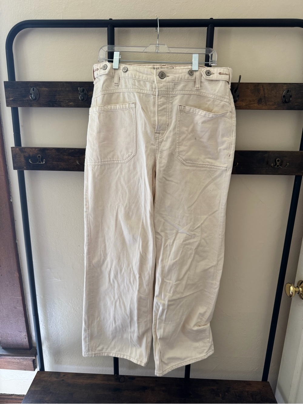 We The Free Off-White High-Rise Jeans